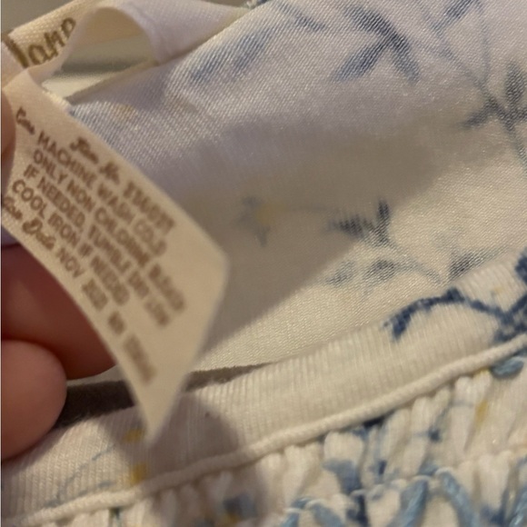 Matilda Jane Blue and Cream Floral Blouse - Picture 3 of 5